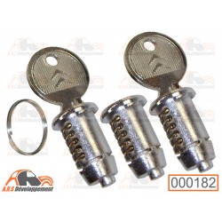 Lot de 3 barillets + clés...