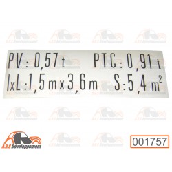 Autocollant "plaque de...