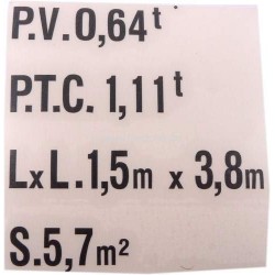 Autocollant "plaque de...