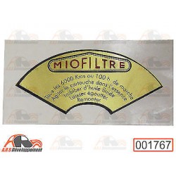 Autocollant filtre air pour...