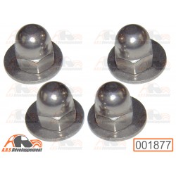 4 Écrous borgnes M12 + 4...