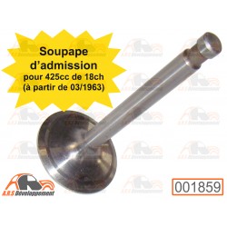 Soupape d'admission pour...