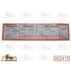 Autocollant volet boite à...