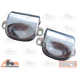 2 Vérrous chromés de vitre...