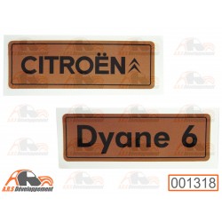 Monogramme autocollant doré...