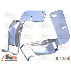 2 Verrous INOX polis capote...