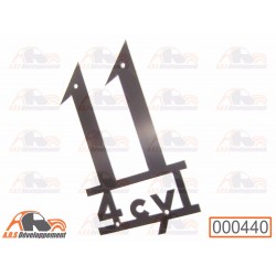 Monogramme INOX pour coffre...